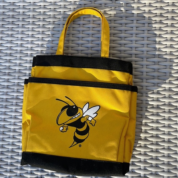 🐝 Georgia Tech Yellow /Black Multi-Pocket Shower Caddy Bag - Picture 10 of 11
